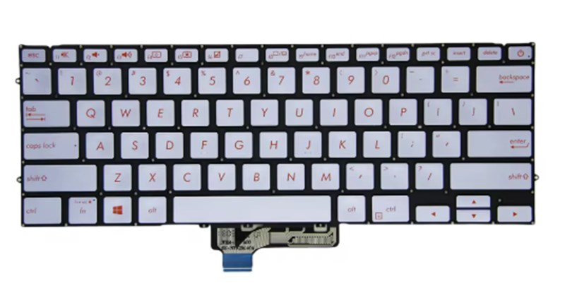 TECLADO ASUS, ZENBOOK, RETROILUMINADO VERMELHO