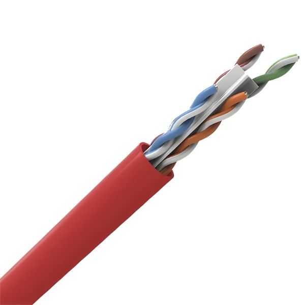 CABO CAT6, 24AWG, VERMELHO, NEXANS