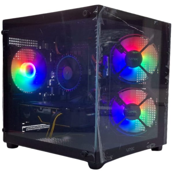 COMPUTADOR AQUARIO PRETO, INTEL CORE I5-14400F, DDR5 16GB, NVME 512GB, GPU RTX 5060, FREEDOS