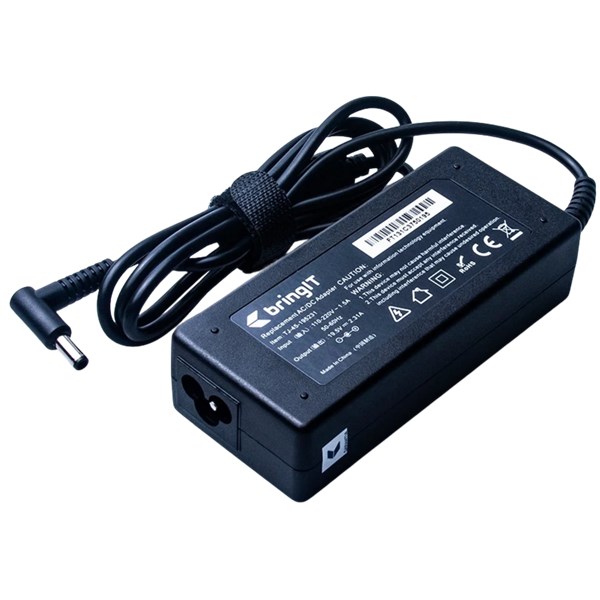 CARREGADOR PARA NOTEBOOK, COMPATÍVEL, HP, 45W, 4.5MM, 19.5V, 2.31A