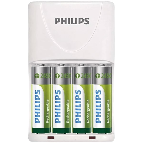 CARREGADOR DE PILHAS, PHILIPS, AA E AAA, BIVOLT