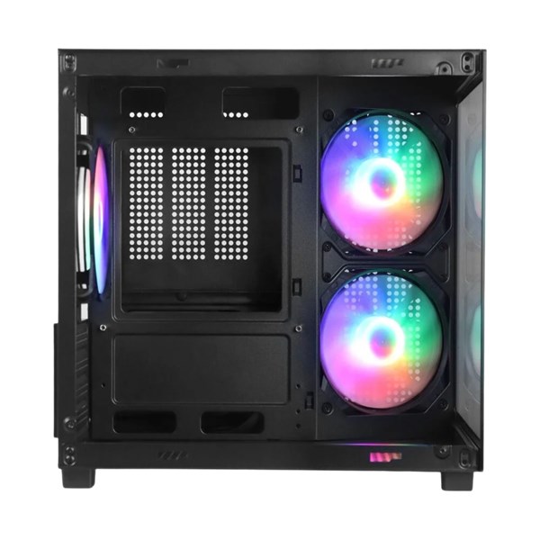 GABINETE GAMER, VINIK, G-CUBE, VIDRO TEMPERADO, PRETO, 3 FANS, GGGCVBK
