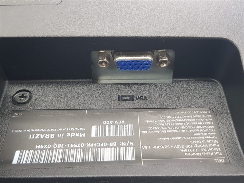 MONITOR LCD 19", DELL, E1914Hc, VGA/DVI, SEMINOVO