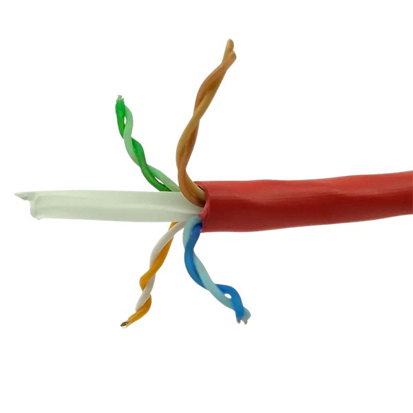 CABO CAT6, 24AWG, VERMELHO, NEXANS