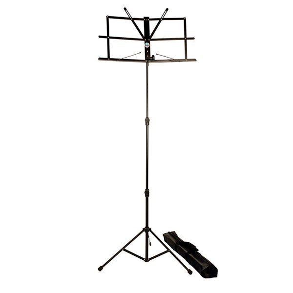 ESTANTE DE PARTITURA DOBRÁVEL COM BOLSA PRETA 6387 - DOLPHIN