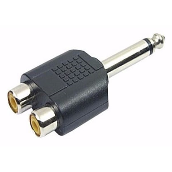 ADAPTADOR DE 2 RCA PARA P10 MONO 64.1.245 - MXT