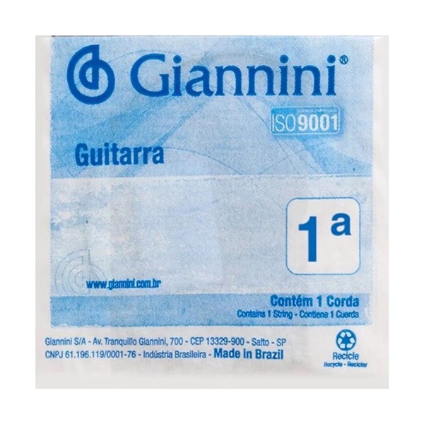 CORDA AVULSA GUITARRA 1ºE 009 GEEGST9.1 - GIANNINI (6)