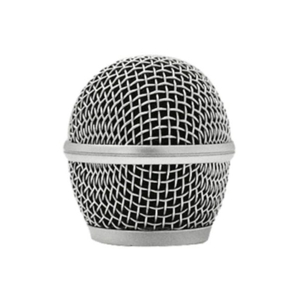 GLOBO METÁLICO PRATA 50MM ALTURA / 31MM ROSCA PARA MICROFONE M58 54.2.15 - MXT