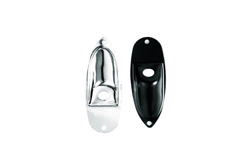 JACK PLATE CANOA PRETO PARA GUITARRA STRATOCASTER JP-1(B) - CSR