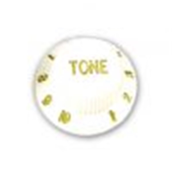KNOB DE PLÁSTICO BRANCO TONE PARA CONTRABAIXO, GUITARRA E VIOLÃO KB-1 28230 - CSR