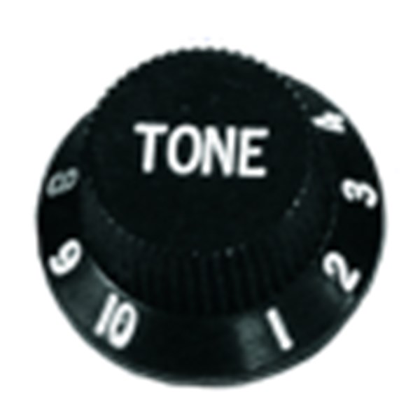 KNOB DE PLÁSTICO PRETO TONE PARA CONTRABAIXO, GUITARRA E VIOLÃO KB-2 28232 - CSR