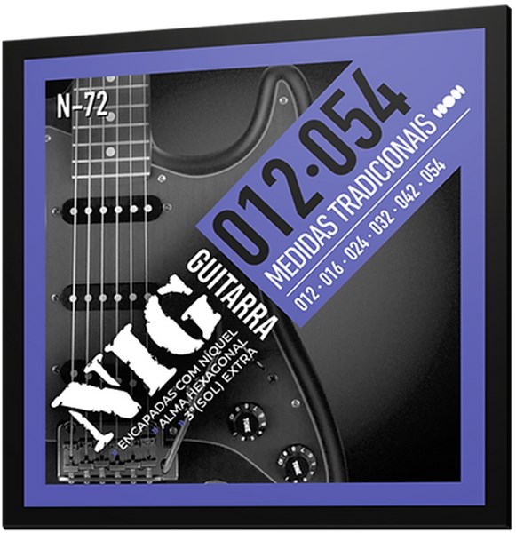 ENCORDOAMENTO GUITARRA 012-054 TRADICIONAL N-72 - NIG