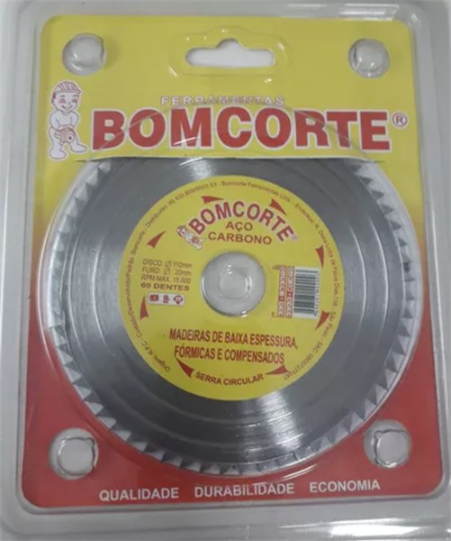 DISCO SERRA CIRC 4.3/8 60DT BOMCORTE - REF 1492003