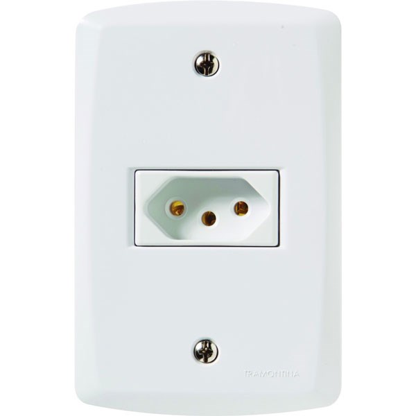 TOMADA SIMPLES 20A LUX2 TRAMONTINA  -  REF 57145/213