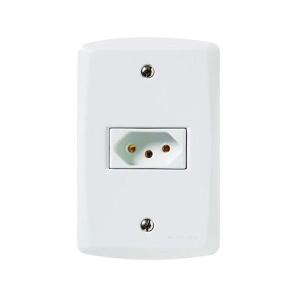 TOMADA SIMPLES 20A LUX2 TRAMONTINA  -  REF 57145/213