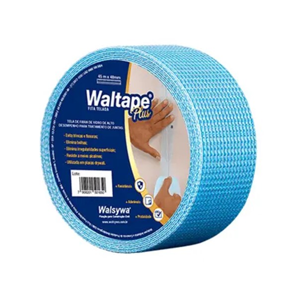 FITA TELADA AZUL WALTAPE PLUS 45 M