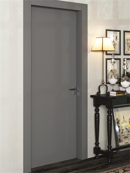 PORTA MADEIRA DELICATA COLOR TITANIUM LISA 2100X900X35