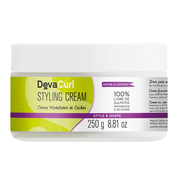 DEVA STYLING CREAM - Finalizador em Creme 250g