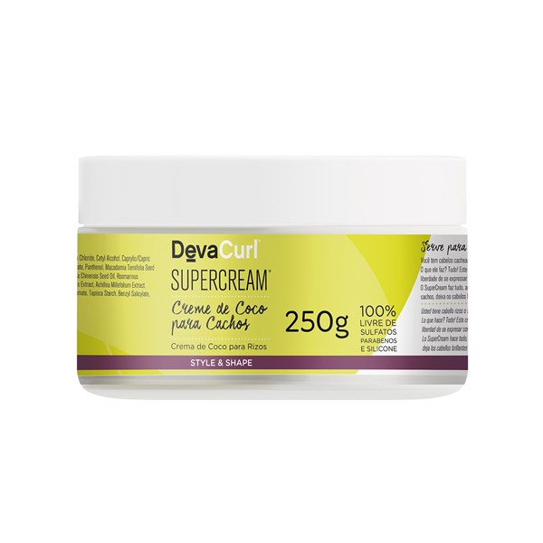 DEVA SUPERCREAM - Finalizador Base Óleo de Coco 250G