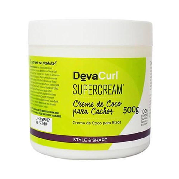 DEVA SUPERCREAM - Finalizador Base Óleo de Coco 500g