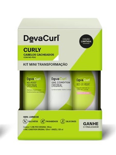 DEVA Kit 3 Cach Linha Original No-Poo
