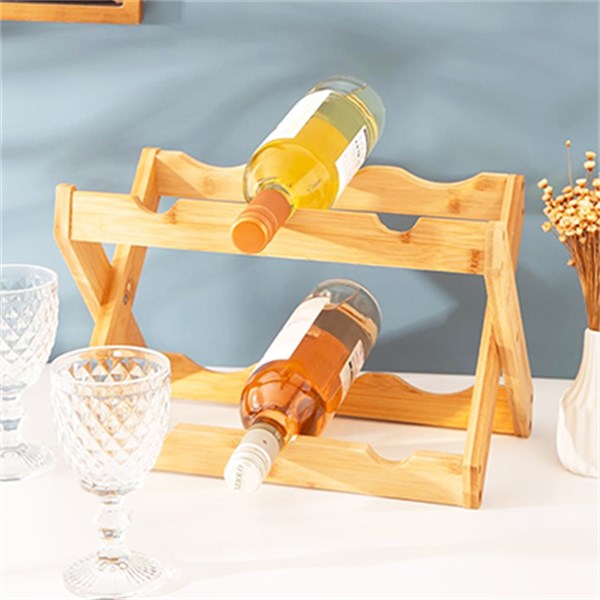 Adega Rack Vinho 6 Garrafas Bambu