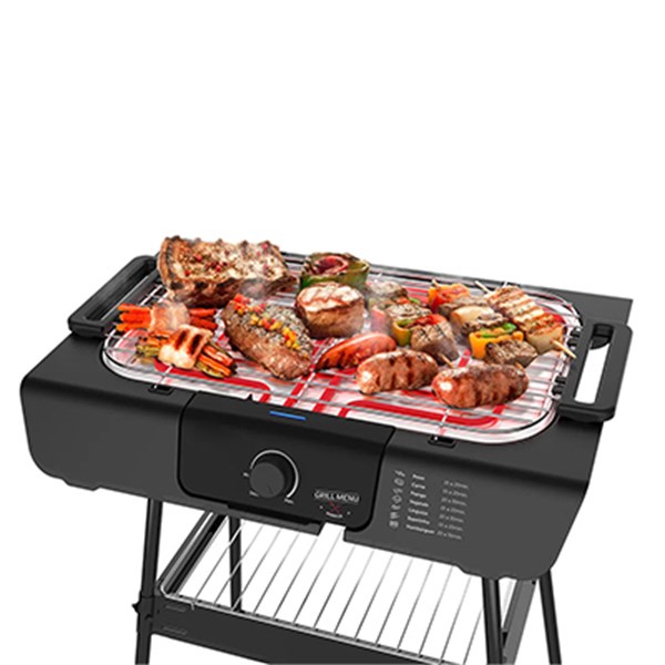 Churrasqueira Elétrica Grill Suporte Pedestal  220V