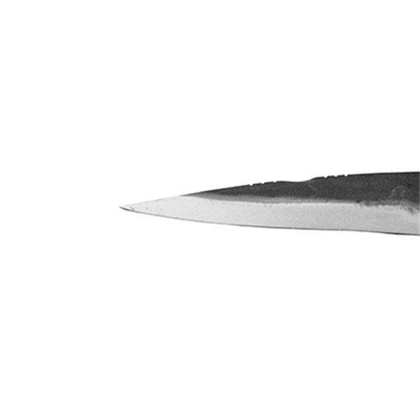 Faca 06 Inox 420C Brut Forge 2mm Cabo Chifre Tesoura