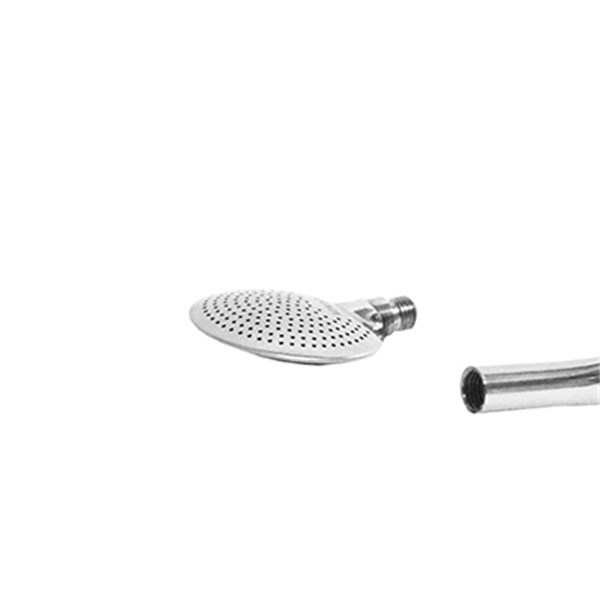 Bomba Chimarrão Inox Média Lisa Bocal Rosca