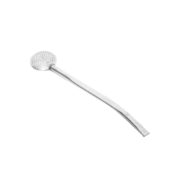 Bomba Chimarrão Inox Média Lisa Chata Rosca