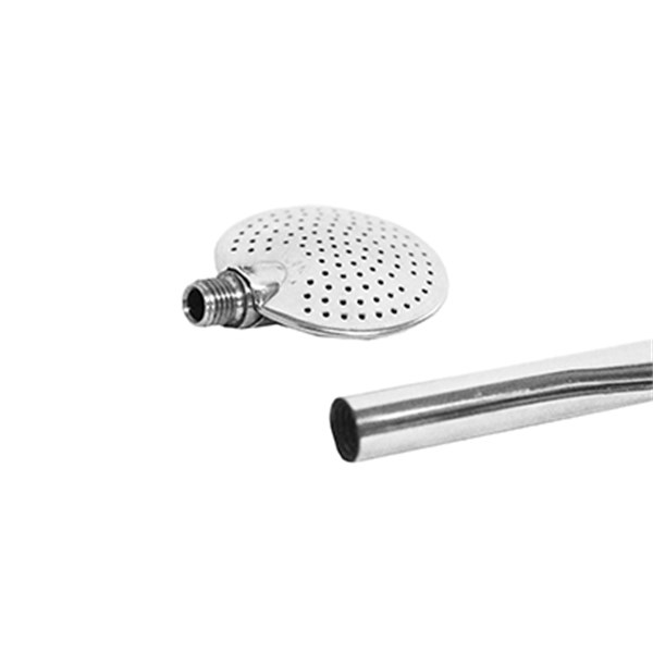 Bomba Chimarrão Inox Média Lisa Chata Rosca