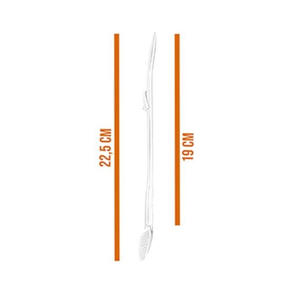 Bomba Chimarrão Inox Média Chata Nossa Senhora Aparecida Cravejado Branco