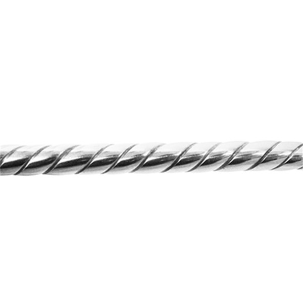 Bomba Chimarrão Inox Média Trançada Bocal Rosca