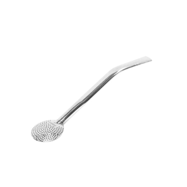 Bomba Chimarrão Inox Pequena Lisa Rosca