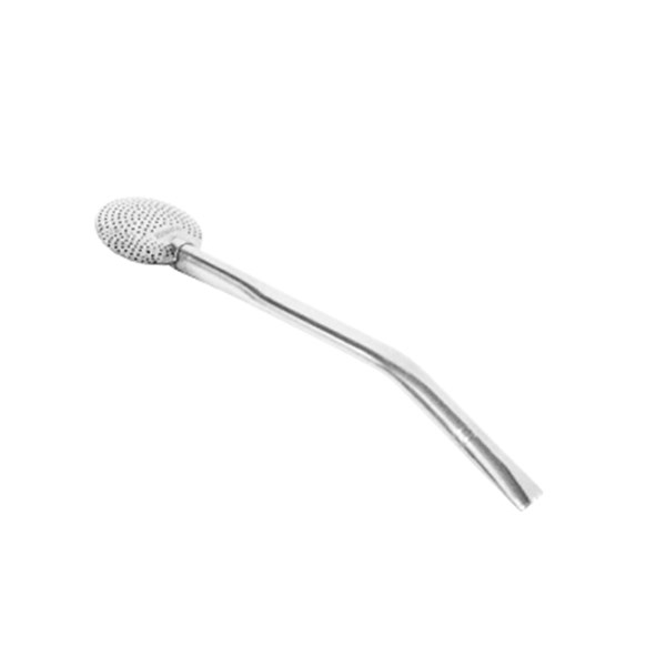 Bomba Chimarrão Inox Pequena Lisa Rosca