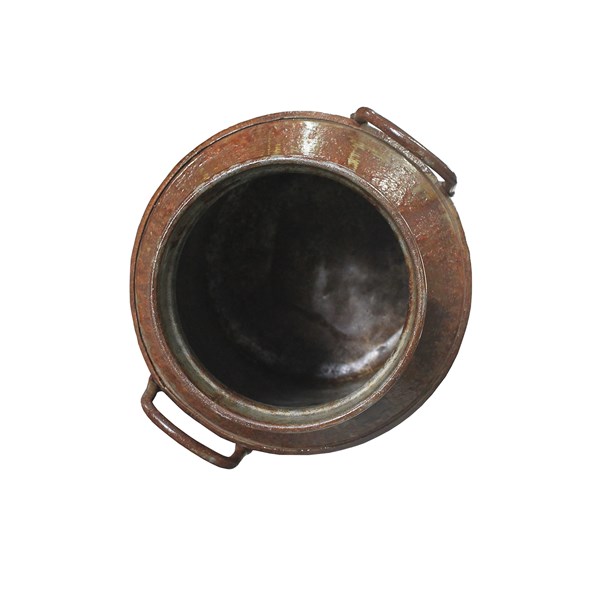 Galão Tambor Latão Tarro Leite Metal Decorativo 50L Verniz