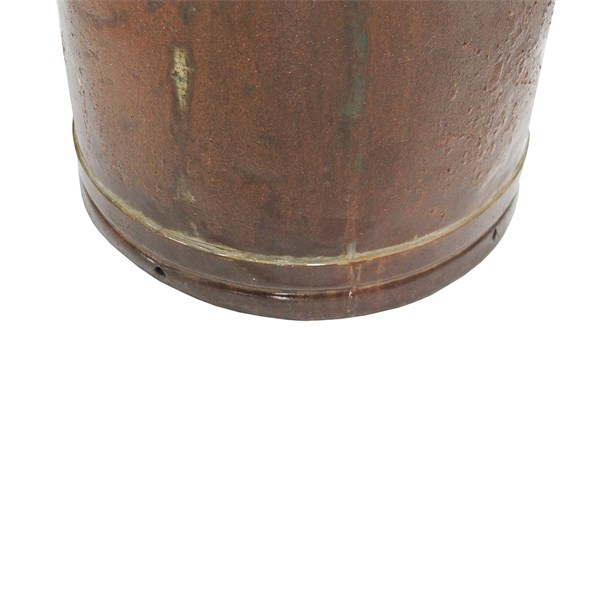 Galão Tambor Latão Tarro Leite Metal Decorativo 50L Verniz