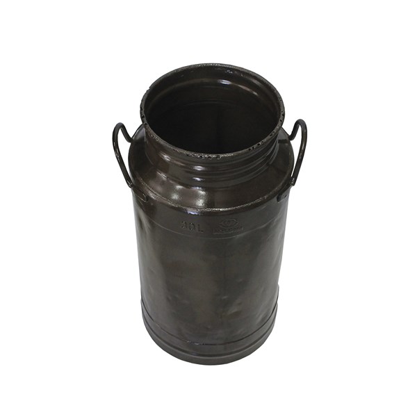Galão Tambor Latão Tarro Leite Metal Decorativo 30L Verniz