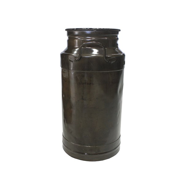 Galão Tambor Latão Tarro Leite Metal Decorativo 30L Verniz