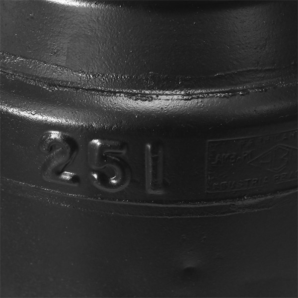 Galão Tambor Latão Tarro Leite Metal Decorativo 25L Preto