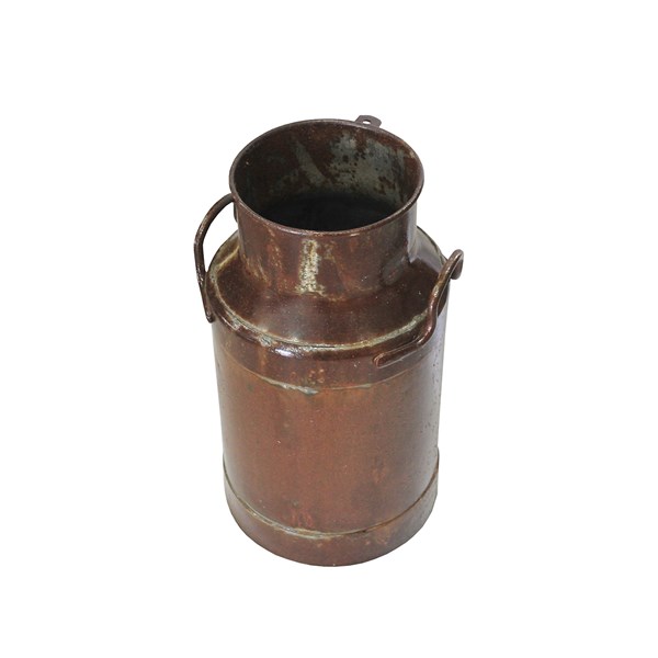 Galão Tambor Latão Tarro Leite Metal Decorativo 20L Verniz