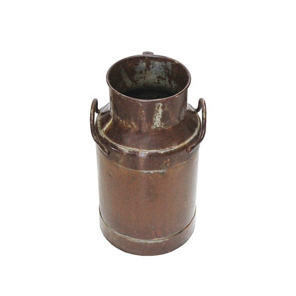 Galão Tambor Latão Tarro Leite Metal Decorativo 20L Verniz