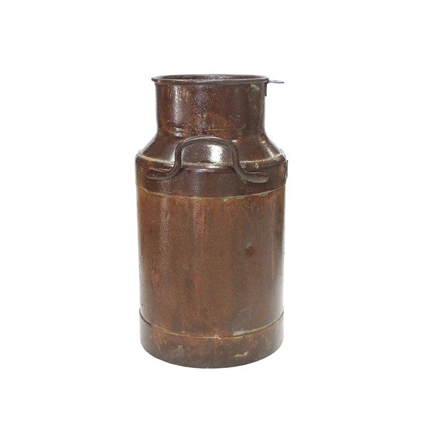 Galão Tambor Latão Tarro Leite Metal Decorativo 20L Verniz