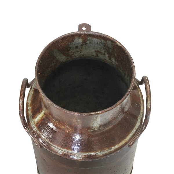 Galão Tambor Latão Tarro Leite Metal Decorativo 20L Verniz