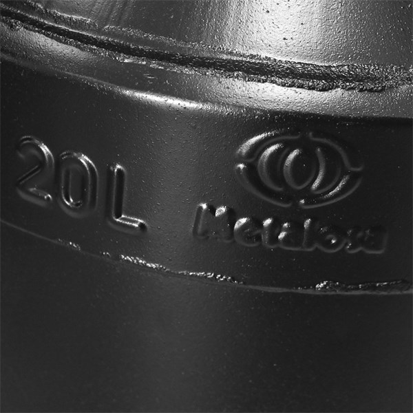 Galão Tambor Latão Tarro Leite Metal Decorativo 20L Preto