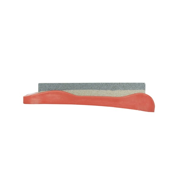 Pedra Afiar Facas Retangular 6" Suporte Vermelho