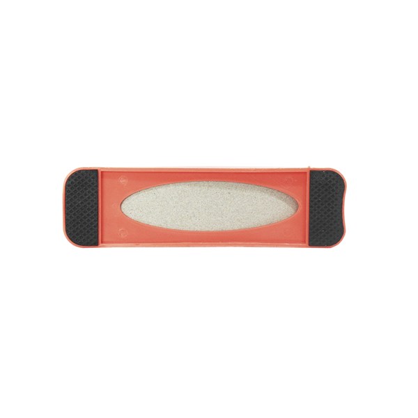 Pedra Afiar Facas Retangular 6" Suporte Vermelho