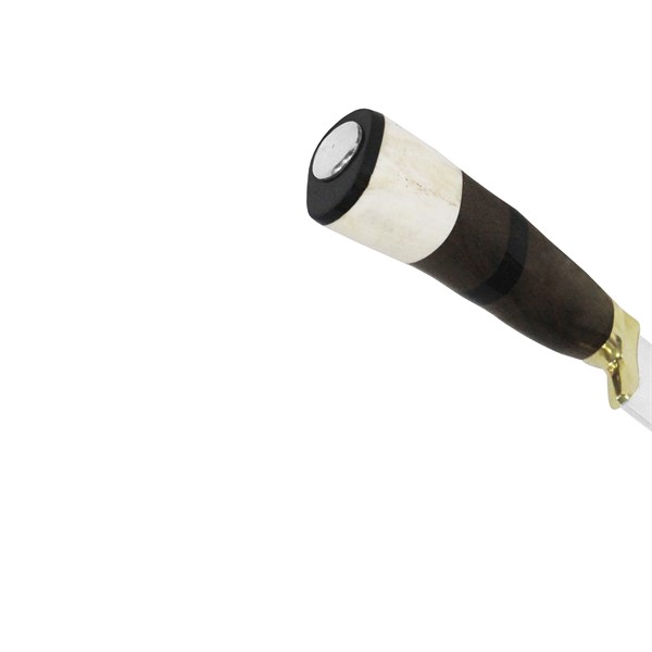Faca 08 Inox 420 Protetor Bronze Cabo Misto