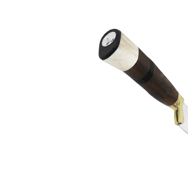 Faca 09 Inox 420 Protetor Bronze Cabo Misto