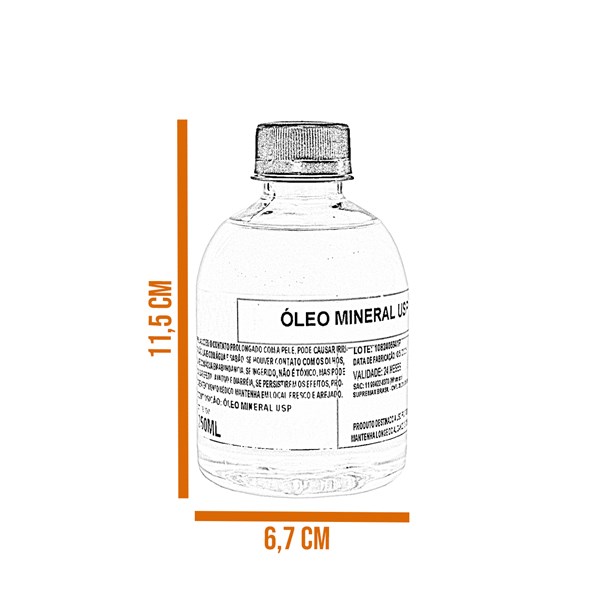 Óleo Mineral USP 250ml Puro